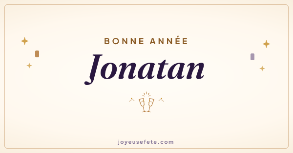 Image « Bonne année Jonatan » au format large