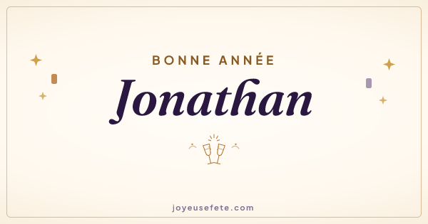 Image « Bonne année Jonathan » au format large