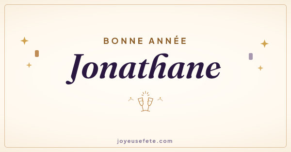 Image « Bonne année Jonathane » au format large