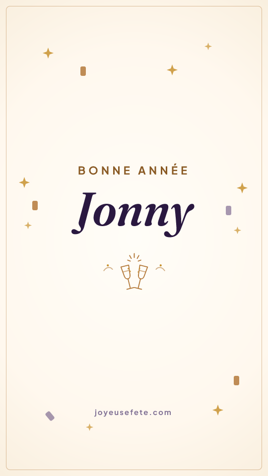 Image « Bonne année Jonny » au format story