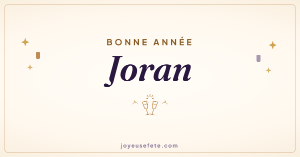 Image « Bonne année Joran » au format large
