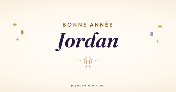 Image « Bonne année Jordan » au format large