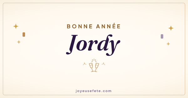 Image « Bonne année Jordy » au format large