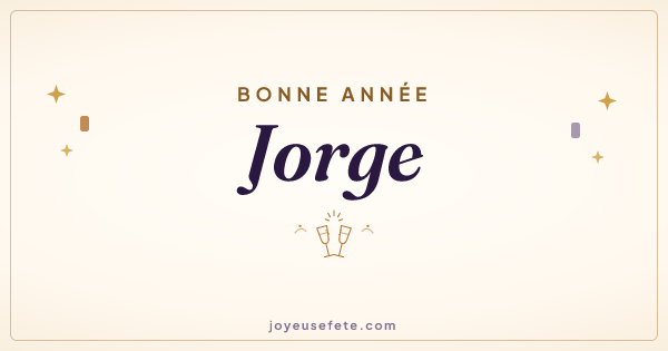 Image « Bonne année Jorge » au format large