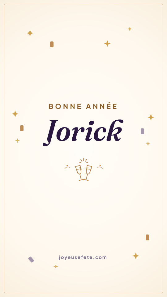 Image « Bonne année Jorick » au format story