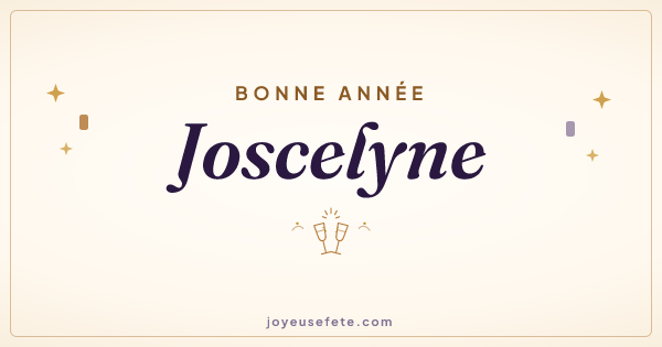 Image « Bonne année Joscelyne » au format large