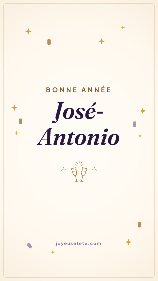 Image « Bonne année José-Antonio » au format story