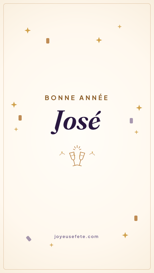 Image « Bonne année José » au format story
