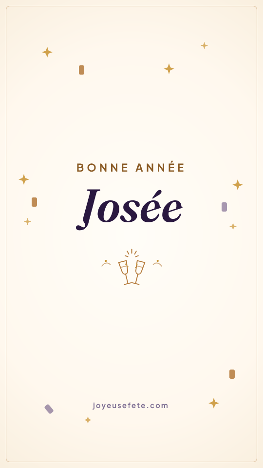 Image « Bonne année Josée » au format story