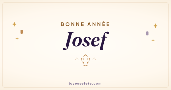 Image « Bonne année Josef » au format large