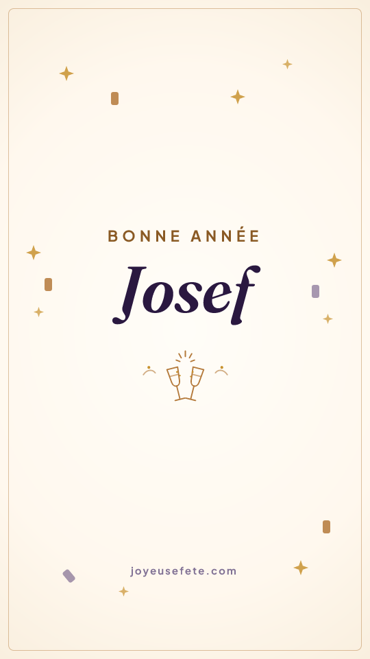 Image « Bonne année Josef » au format story