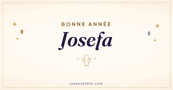Image « Bonne année Josefa » au format large