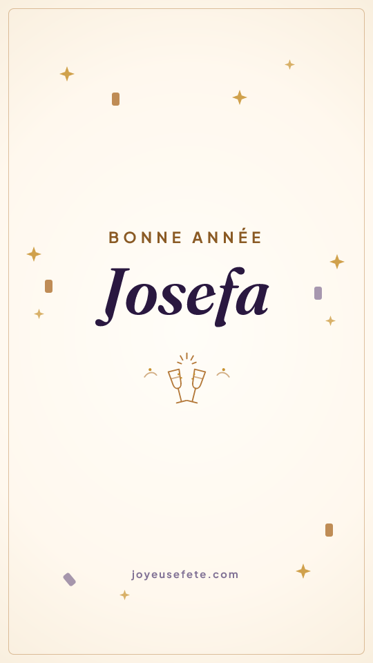 Image « Bonne année Josefa » au format story