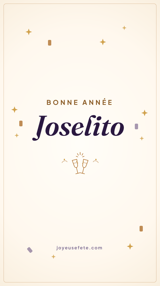 Image « Bonne année Joselito » au format story