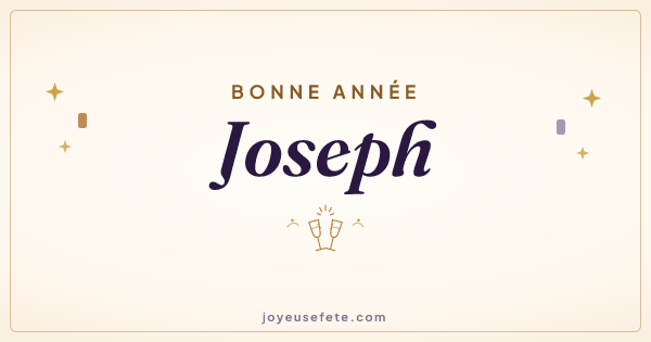 Image « Bonne année Joseph » au format large