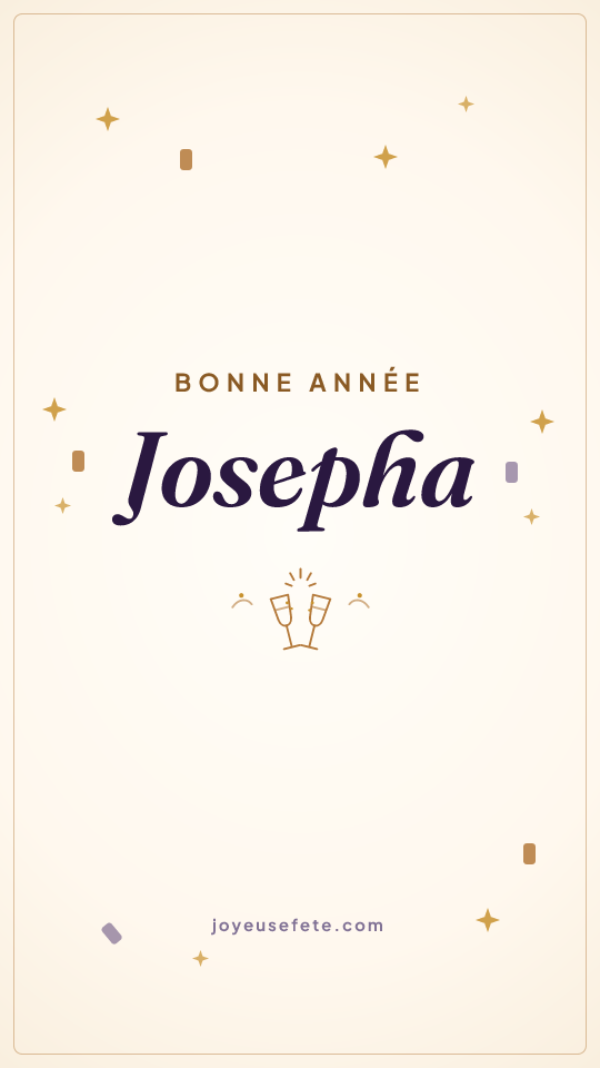 Image « Bonne année Josepha » au format story