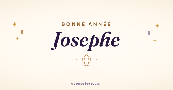 Image « Bonne année Josephe » au format large