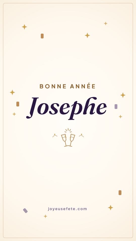 Image « Bonne année Josephe » au format story