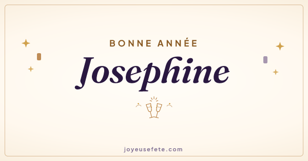 Image « Bonne année Josephine » au format large