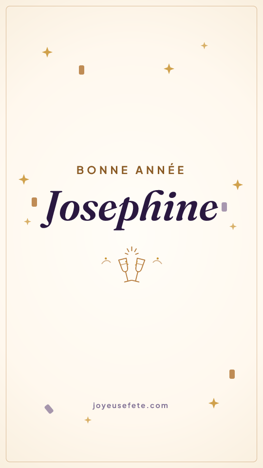 Image « Bonne année Josephine » au format story