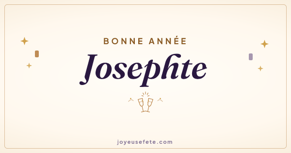 Image « Bonne année Josephte » au format large