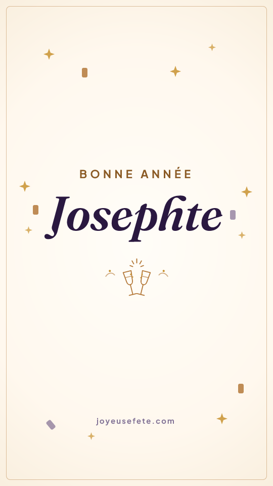 Image « Bonne année Josephte » au format story