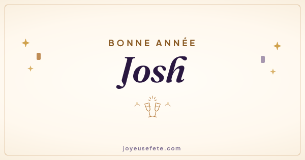 Image « Bonne année Josh » au format large