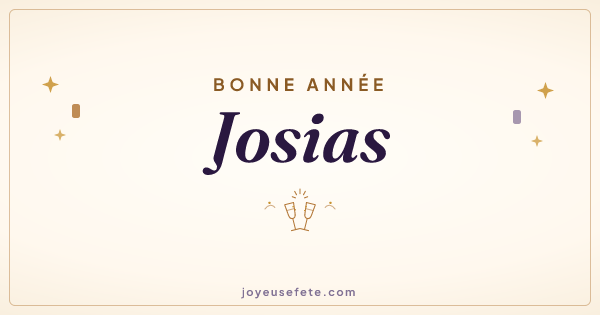 Image « Bonne année Josias » au format large