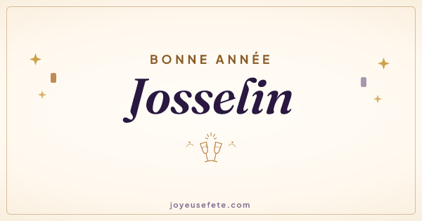 Image « Bonne année Josselin » au format large