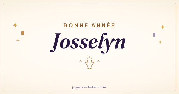 Image « Bonne année Josselyn » au format large
