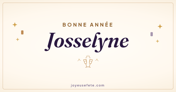 Image « Bonne année Josselyne » au format large