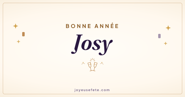 Image « Bonne année Josy » au format large