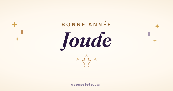 Image « Bonne année Joude » au format large