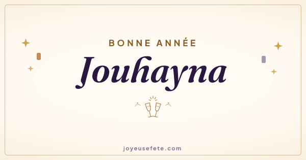 Image « Bonne année Jouhayna » au format large