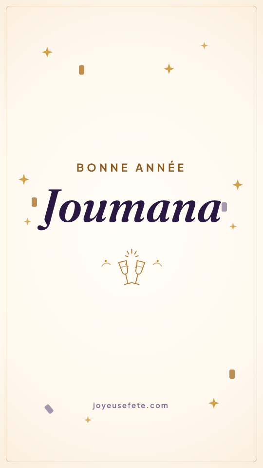 Image « Bonne année Joumana » au format story