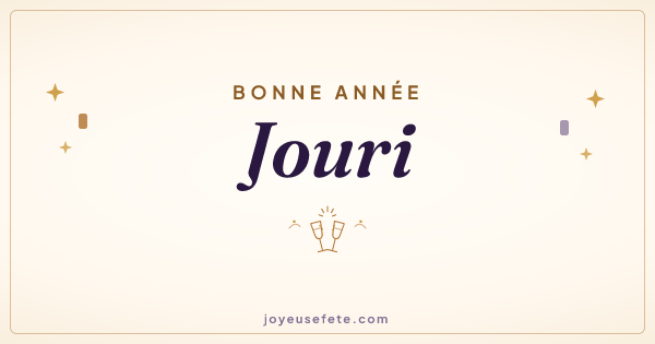 Image « Bonne année Jouri » au format large