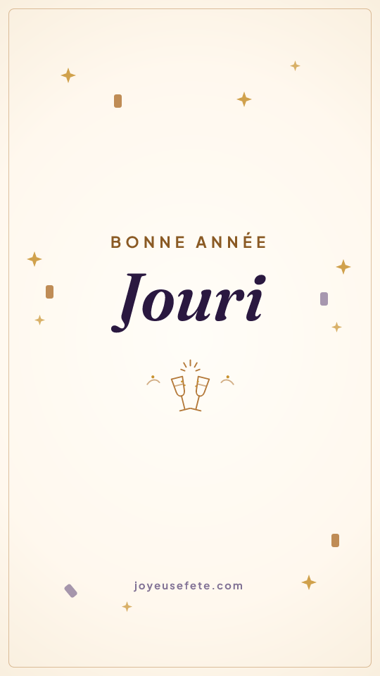 Image « Bonne année Jouri » au format story