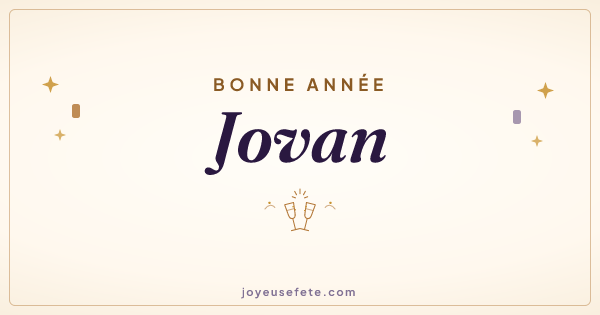Image « Bonne année Jovan » au format large