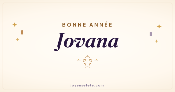 Image « Bonne année Jovana » au format large