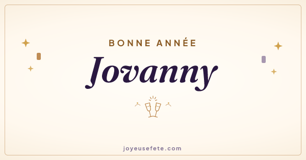Image « Bonne année Jovanny » au format large