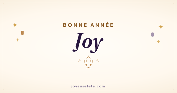 Image « Bonne année Joy » au format large