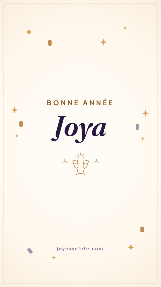 Image « Bonne année Joya » au format story