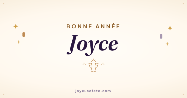 Image « Bonne année Joyce » au format large