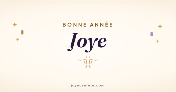 Image « Bonne année Joye » au format large