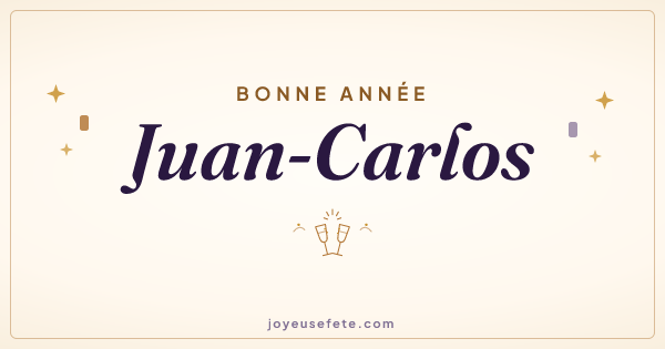 Image « Bonne année Juan-Carlos » au format large