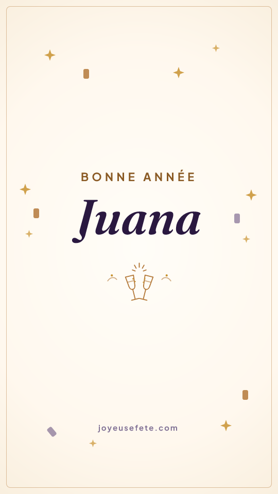 Image « Bonne année Juana » au format story