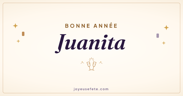 Image « Bonne année Juanita » au format large