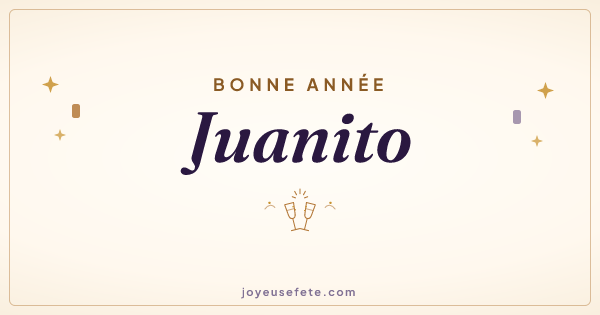 Image « Bonne année Juanito » au format large