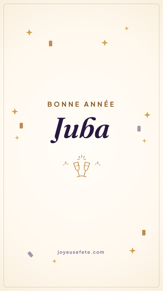 Image « Bonne année Juba » au format story