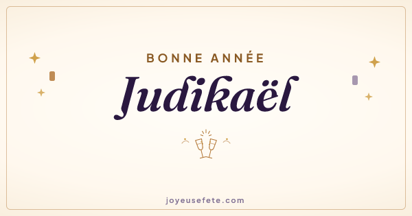 Image « Bonne année Judikaël » au format large